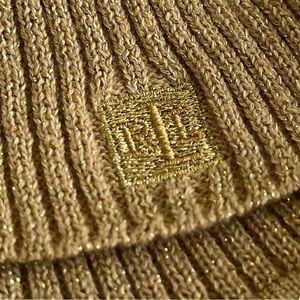 Ralph Lauren - Metallic Gold Turtleneck Sweater